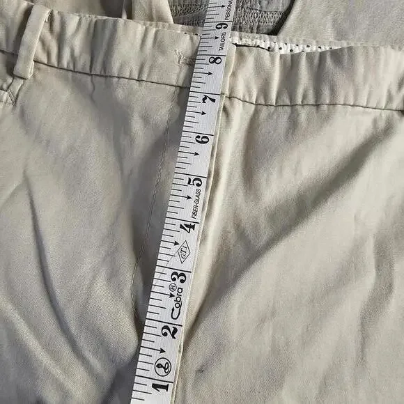 Talbots Beige Capri Pants with Button Detail Size 14P - Picture 7 of 9